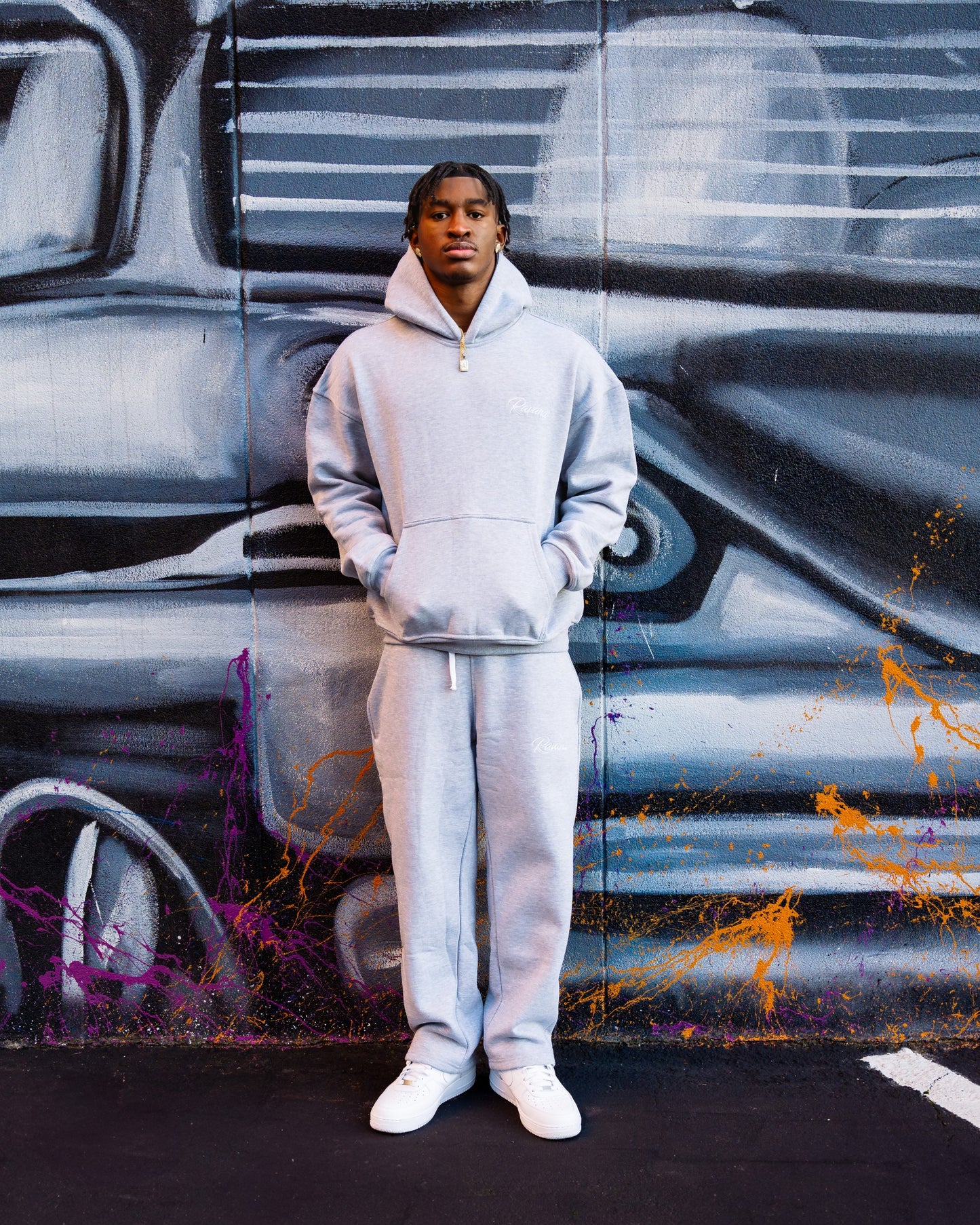 Ravana Luxury Full Gray Fleece Set