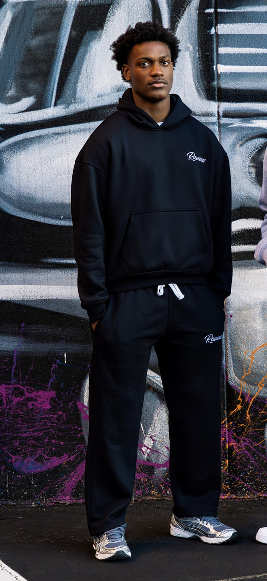 Ravana Luxury Full Black Fleece Set